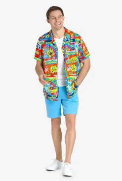 Heren OppoSuits Zomer Overhemden|Hawaii Shirts|SpongeBob™ Breakfast