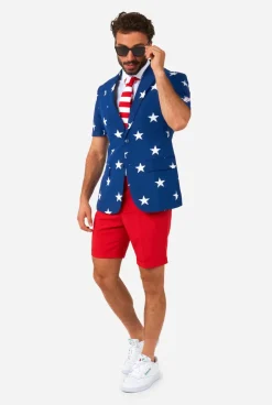 Heren OppoSuits Zomer Pakken|Zomer Pakken|Stars and Stripes