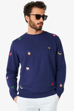 Heren OppoSuits Deluxe Sweaters|Summer Icons - Navy