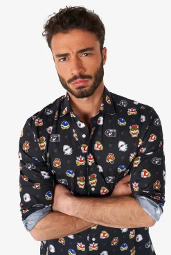 Heren OppoSuits Halloween Overhemden|Casual Overhemden|Super Mario™ Bad Guys