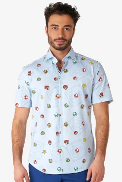 Heren OppoSuits Halloween Overhemden|Zomer Overhemden|Super Mario™ Icons