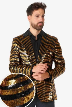 Heren OppoSuits Pailletten Blazers|Tiger Royale