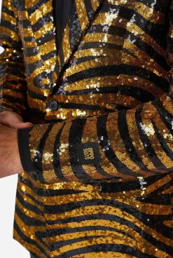 Heren OppoSuits Pailletten Blazers|Tiger Royale