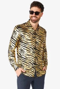 Heren OppoSuits Halloween Overhemden|Casual Overhemden|Tiger Shiner