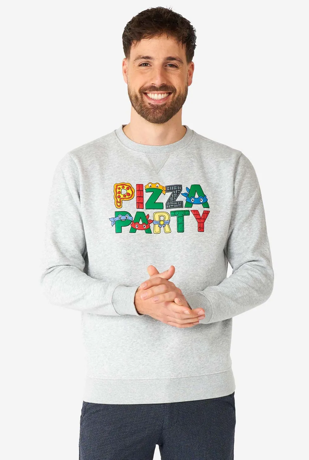 Heren OppoSuits Carnavals Sweaters|TMNT™ Pizza Party