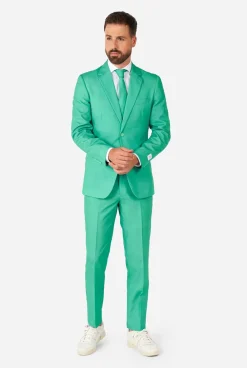 Heren OppoSuits Vrijgezellenfeest Pakken|Trouwpakken|Trendy Turquoise