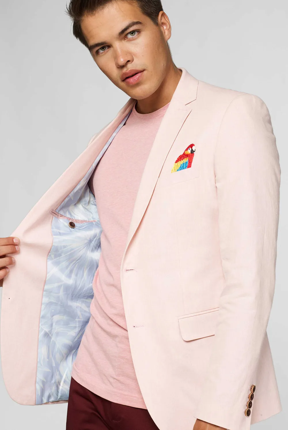 Heren OppoSuits Deluxe Blazers|Zomer Blazers|Tropical - Birdie - Soft Pink