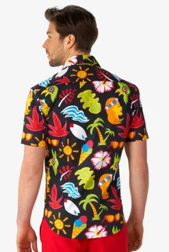Heren OppoSuits Casual Overhemden|Zomer Overhemden|Tropical Thunder