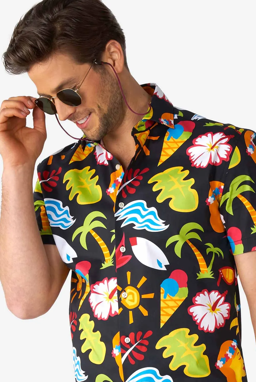 Heren OppoSuits Casual Overhemden|Zomer Overhemden|Tropical Thunder