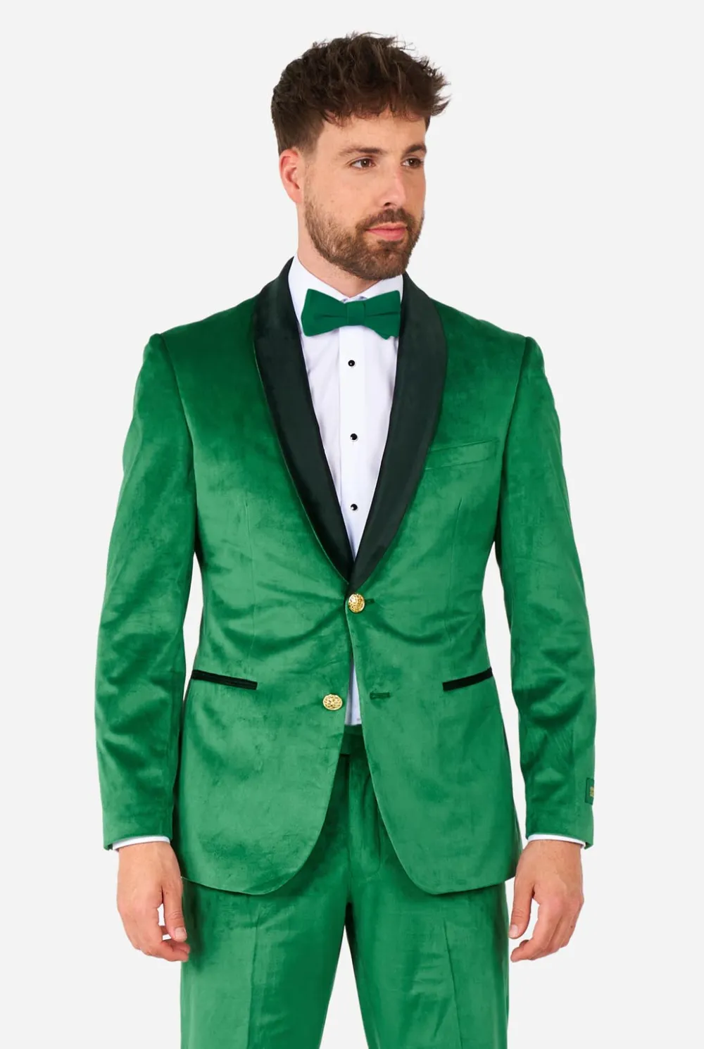 Heren OppoSuits Examen Smokings|Kerst Smokings|Velvet Verdant
