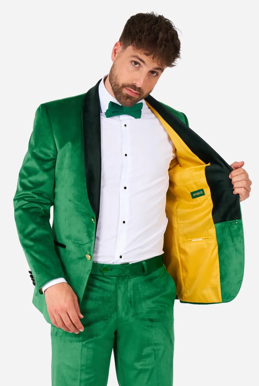 Heren OppoSuits Examen Smokings|Kerst Smokings|Velvet Verdant