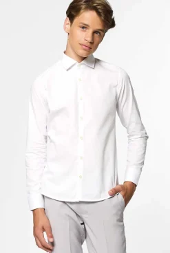 OppoSuits Effen Gekleurde Overhemden|White Knight