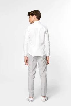 OppoSuits Effen Gekleurde Overhemden|White Knight