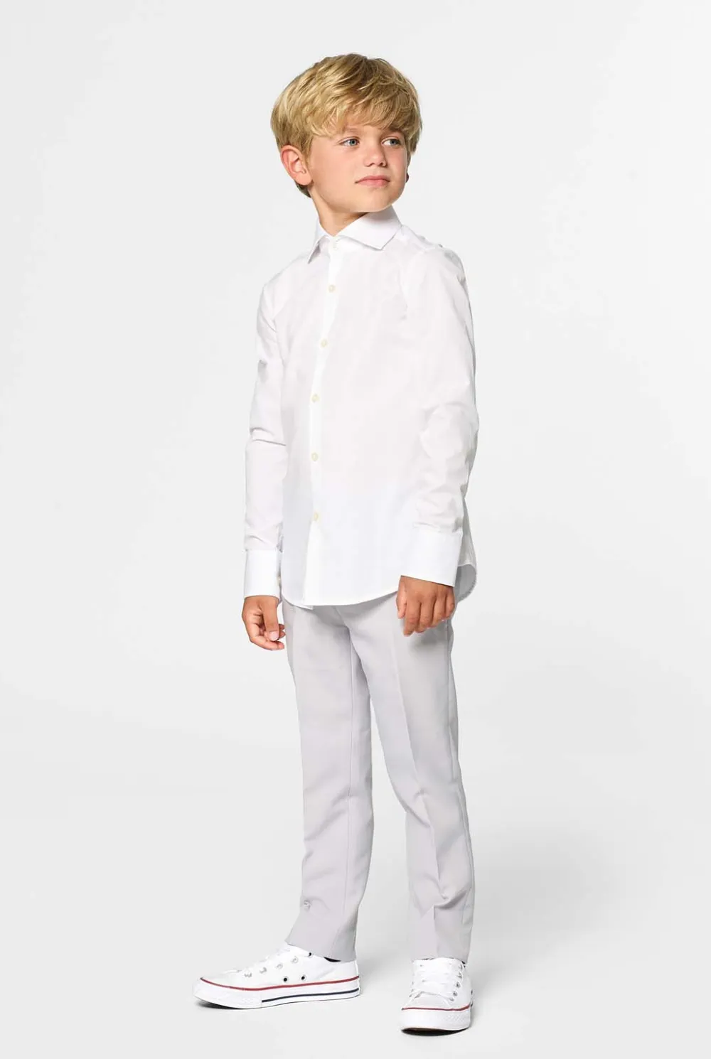 OppoSuits Effen Gekleurde Overhemden|White Knight