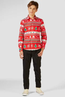 OppoSuits Casual Overhemden|Kerst Overhemden|Winter Wonderland