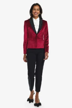 DAMES OppoSuits Dinner Jackets|Kerstblazers|Womens Dinner Jacket - Burgundy