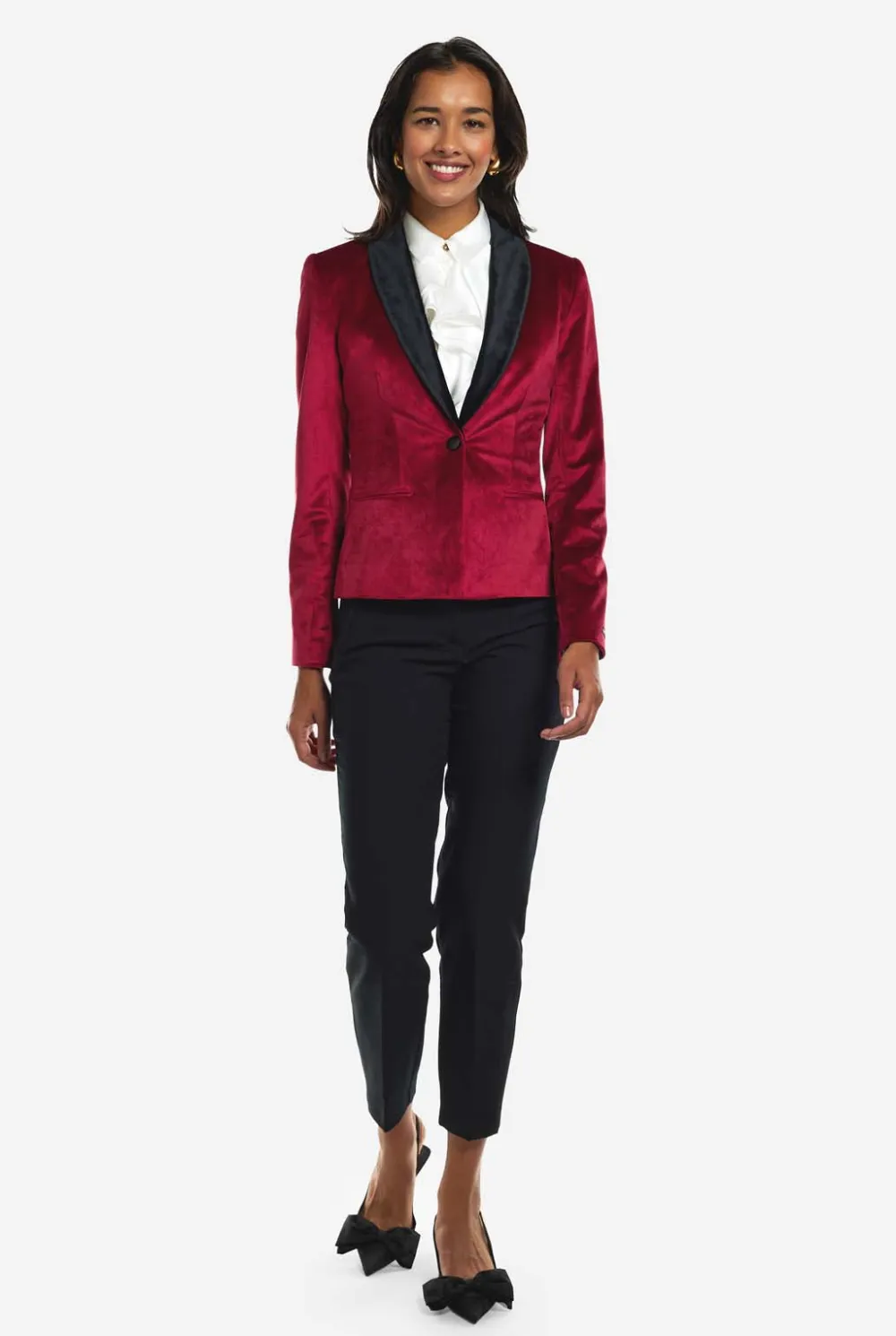 DAMES OppoSuits Dinner Jackets|Kerstblazers|Womens Dinner Jacket - Burgundy
