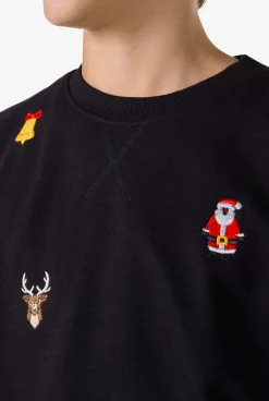 OppoSuits Sweaters|X-Mas Icons - Black