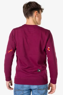 OppoSuits Sweaters|X-Mas Icons - Burgundy