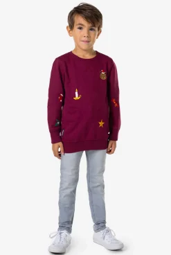 OppoSuits Sweaters|X-Mas Icons - Burgundy