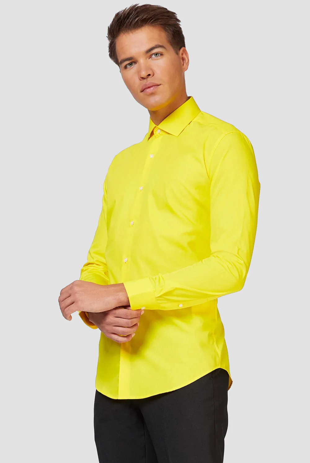 Heren OppoSuits Effen Gekleurde Overhemden|Yellow Fellow